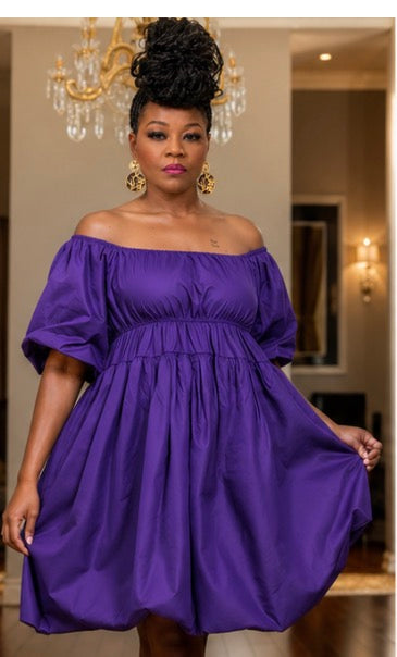 Prince purple one size fit all dress