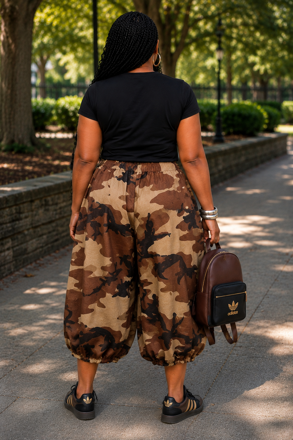 Baggy Camouflage Brown Pants