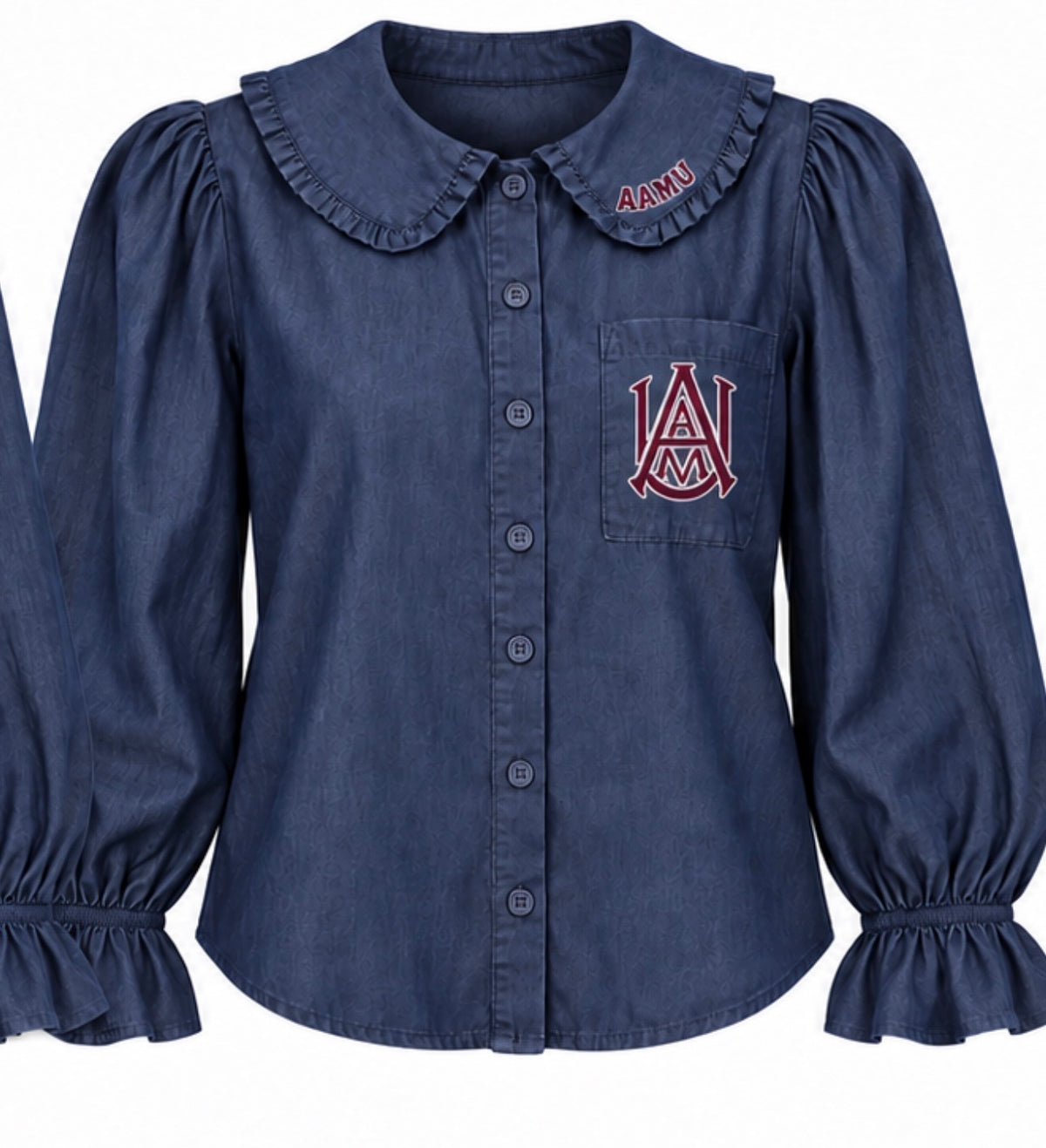 Leadership Denim Blouse