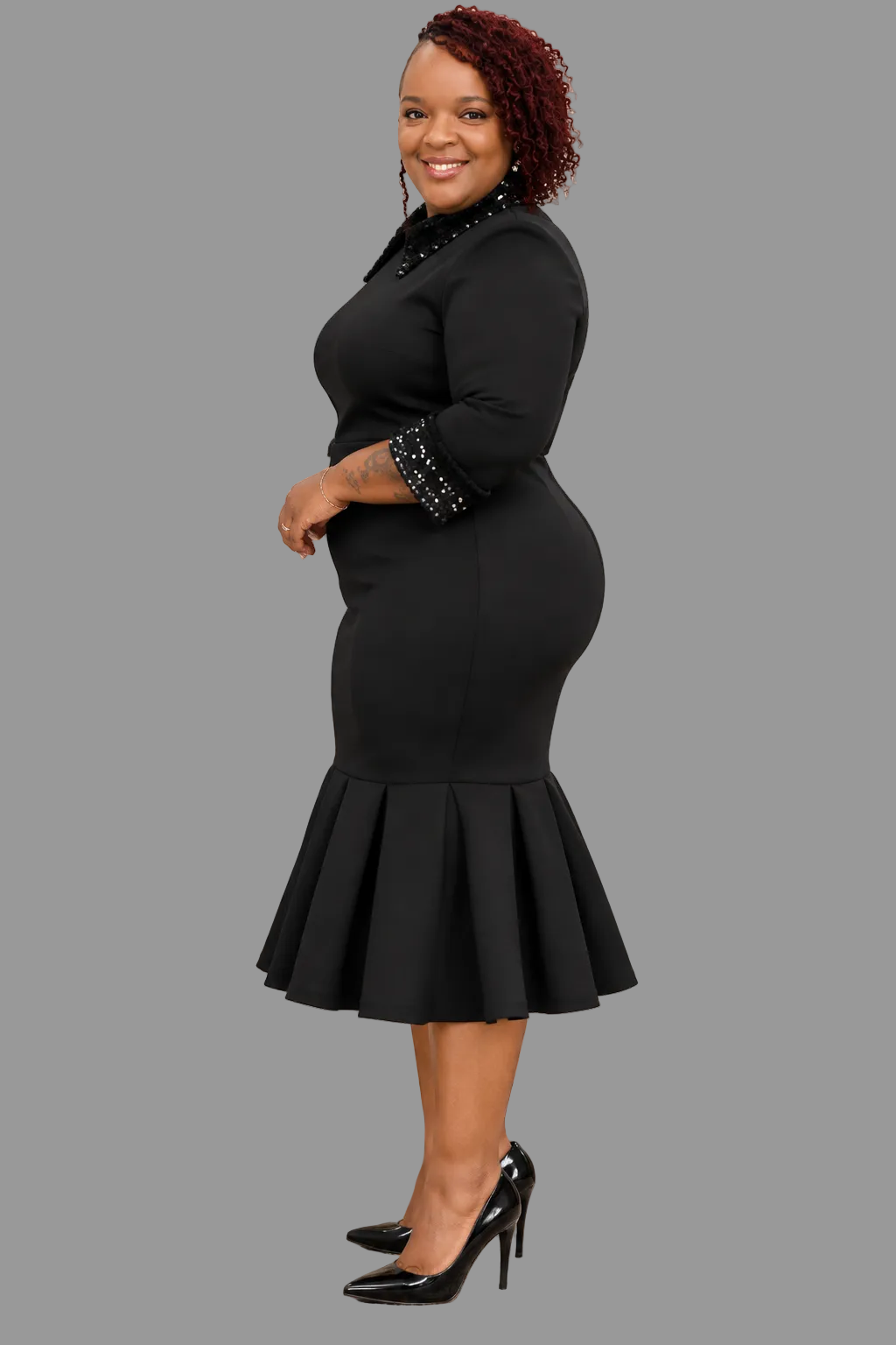 Divine Elegance Mermaid Dress Black