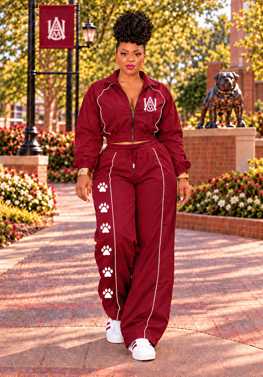 Classic Bulldog Maroon Jogger