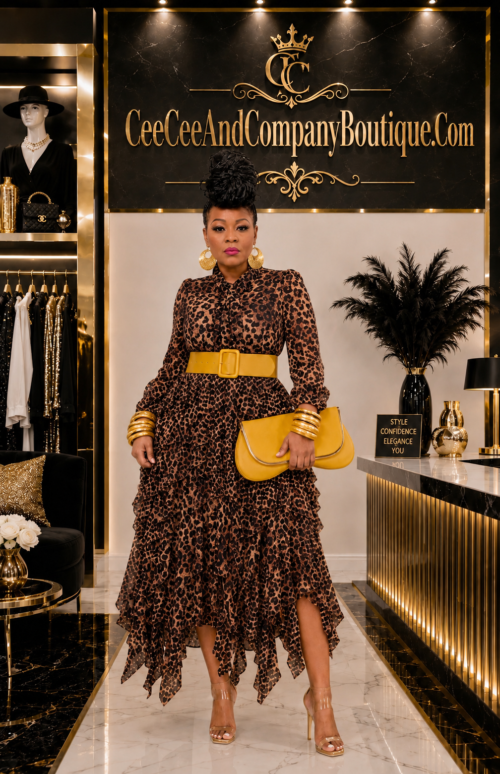 Leo leopard Dress
