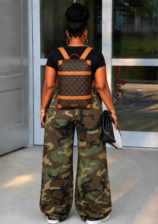 LV Brown Monogram 
Backpack Trunk
