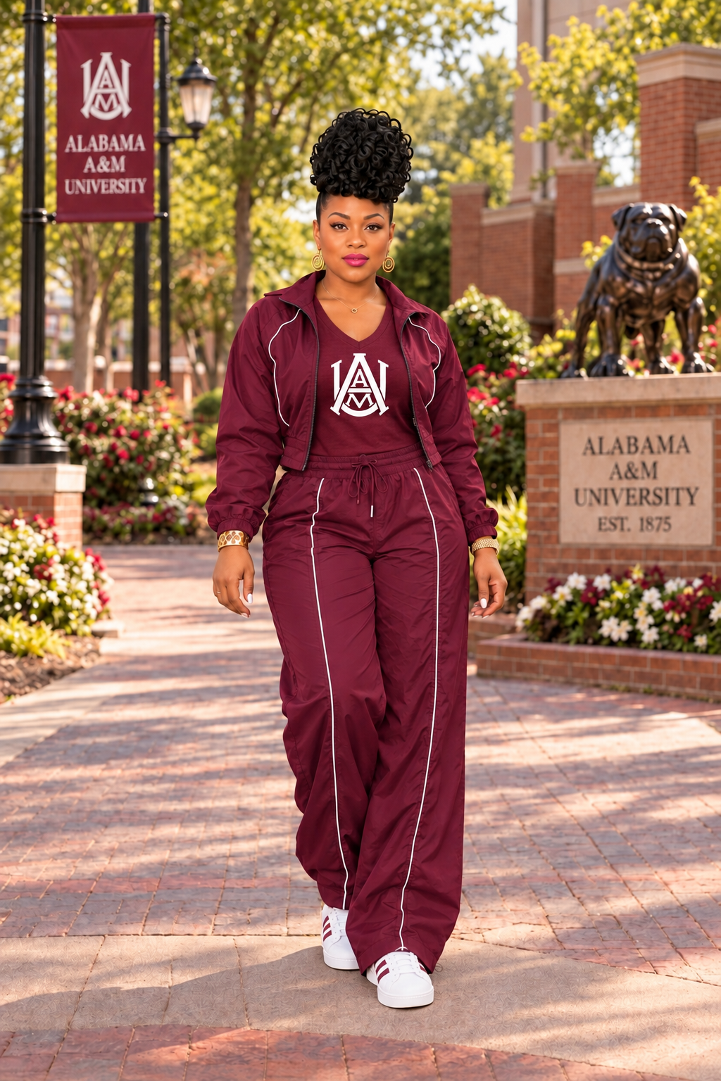 Bulldog Maroon Jogger