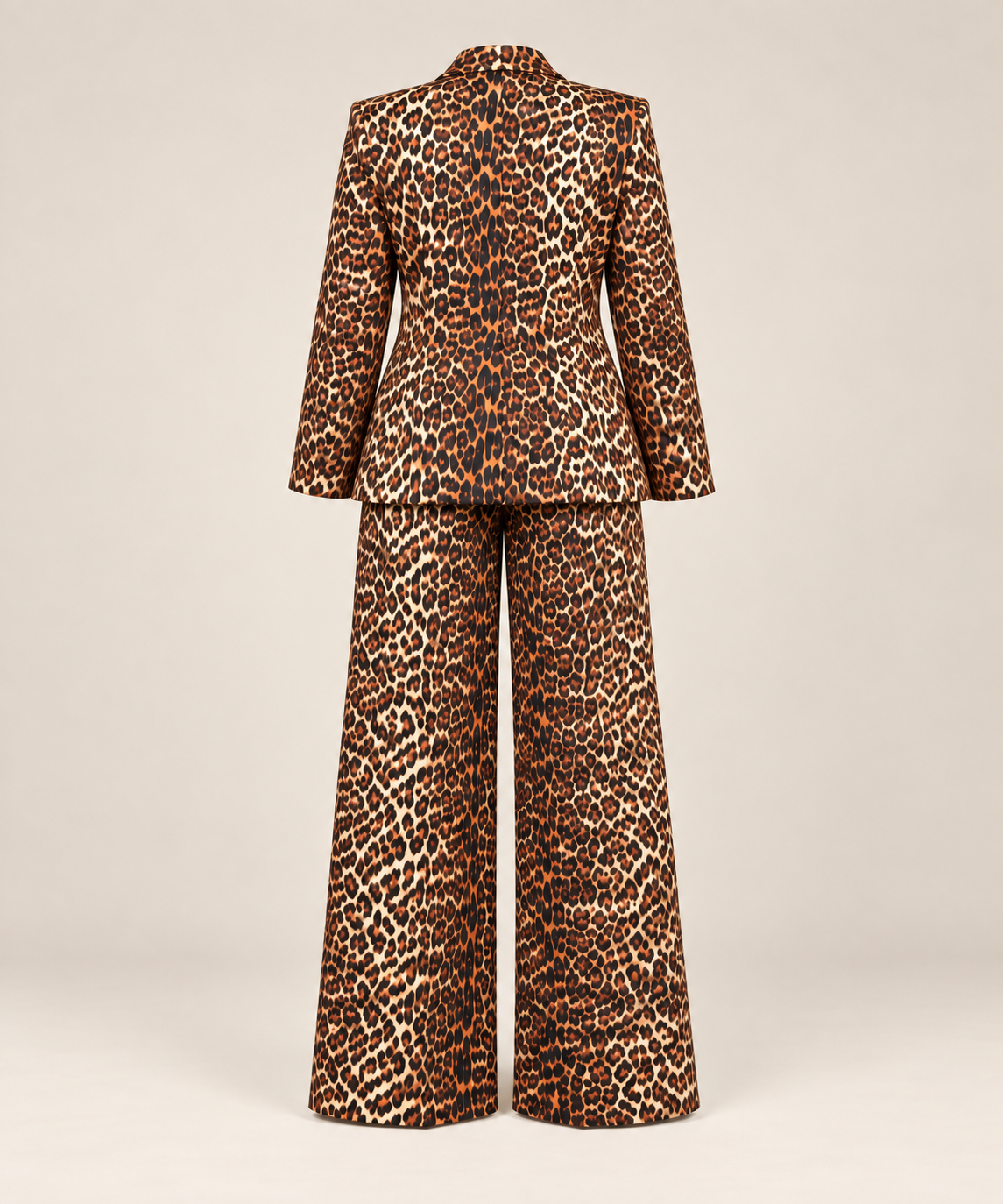 Leopard Blazer & Pants Set