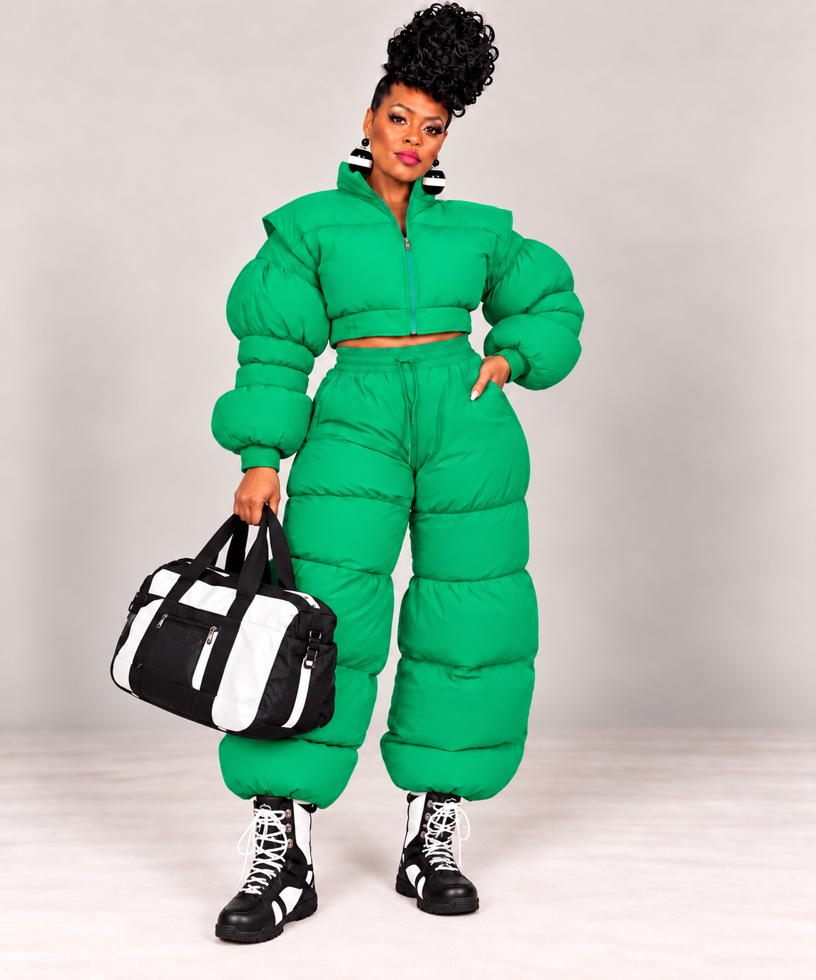 Green Snow Two-Piece Set