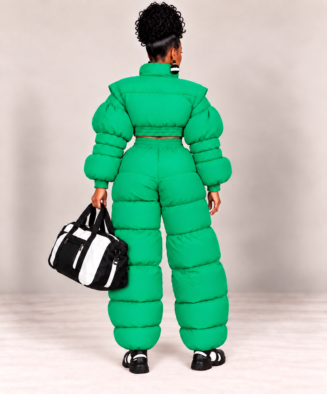 Green Snow Two-Piece Set
